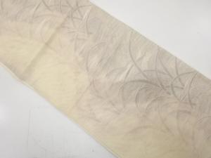 アンティーク　絽　草葉模様織り出し袋帯（材料）